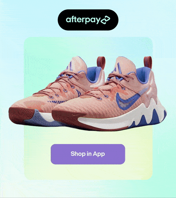 Fintech Afterpay New Year New Nike Gear Animated Email marketing app