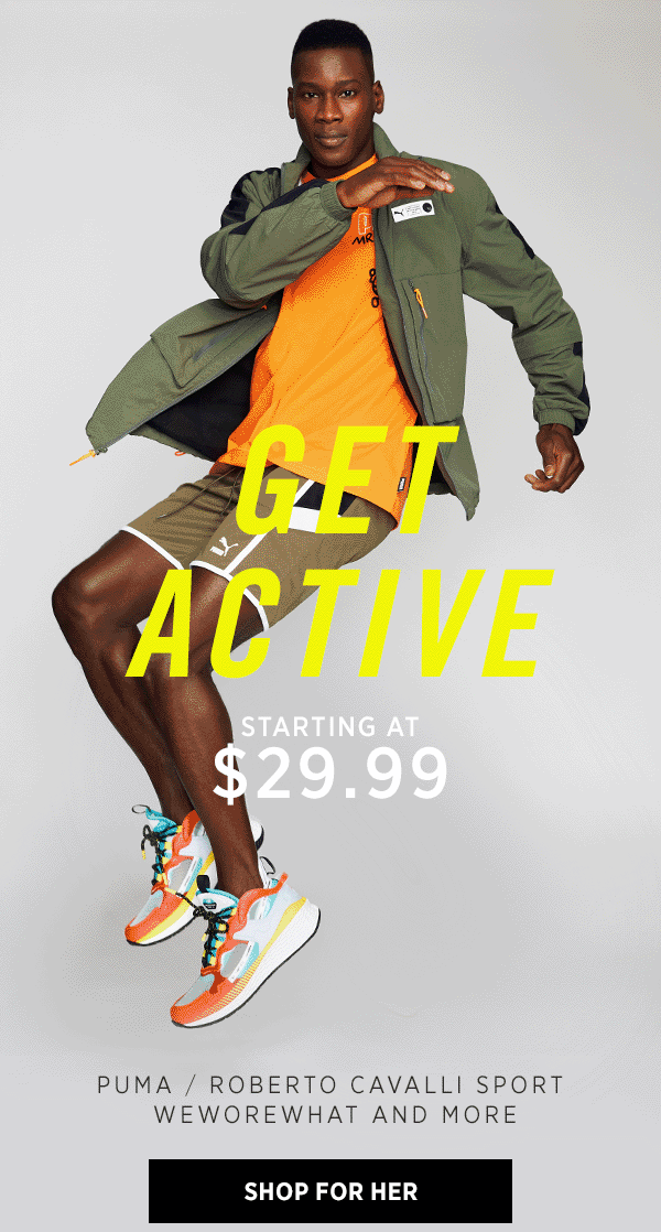 Saks 5TH Avenue Get Active animated models email marketing