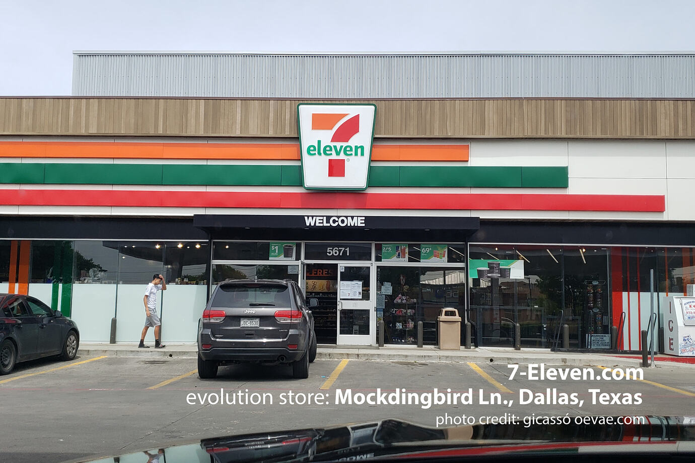 7 eleven evolution store Mockdingbird Lane Dallas Texas