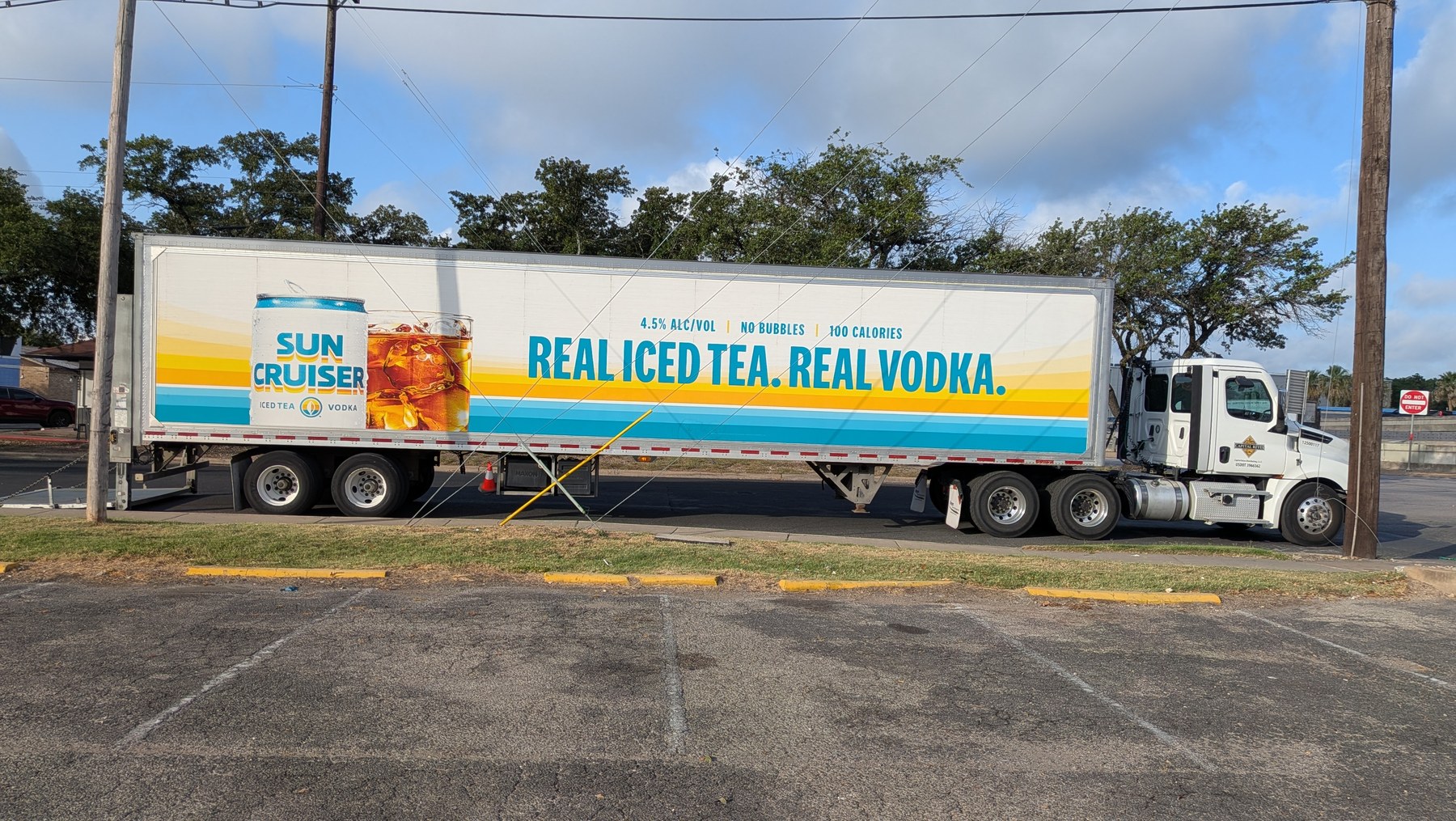 Sun Cruiser Real Iced Tea Real Vodka branded semi trailer