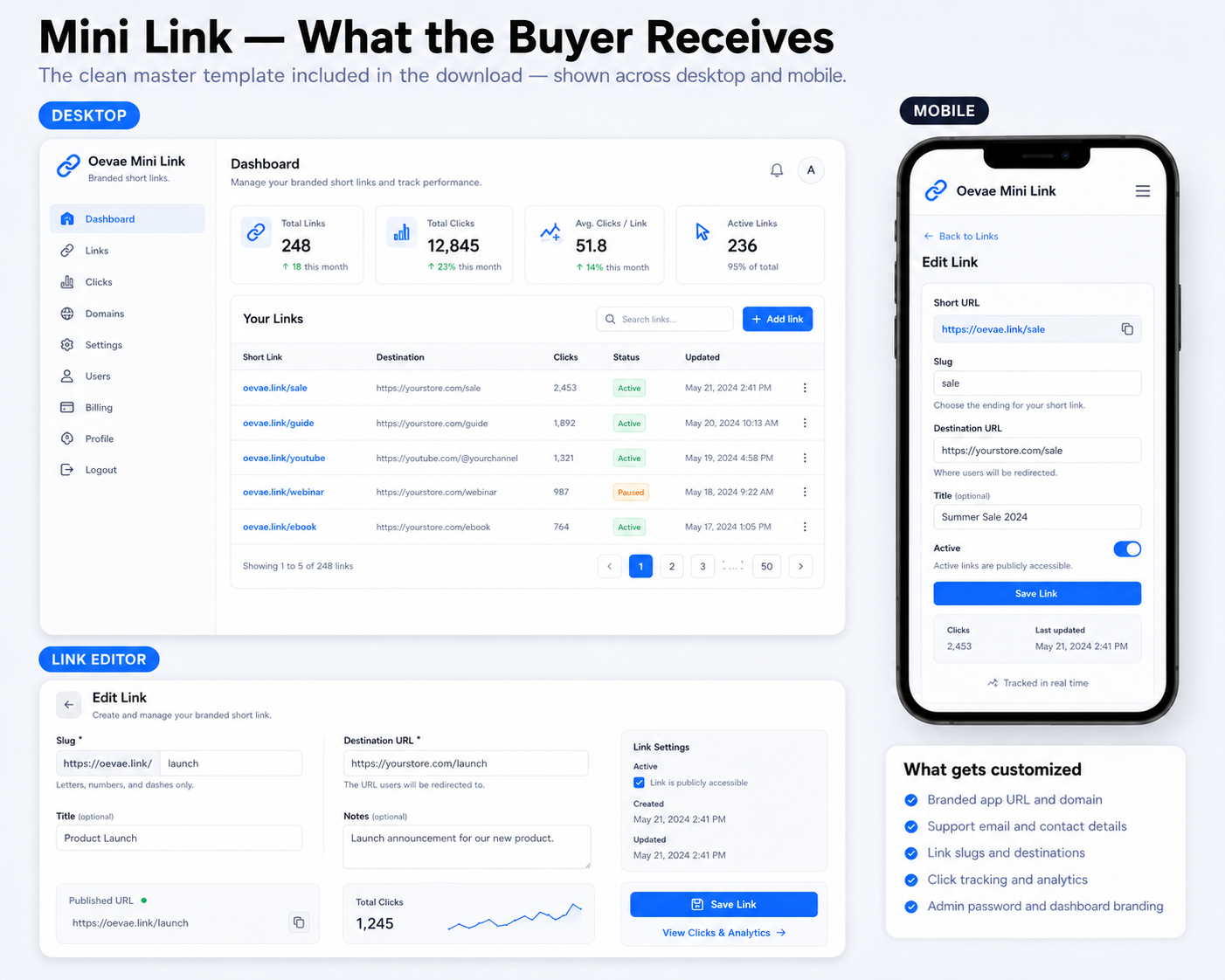 Preview image for Mini Link Shortener